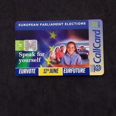 Vintage Telecom Eireann Callcard - European Parliament Elections - 1999