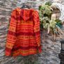 Hippie style Indian cotton hoodie  Size XL  Cotton Image 6