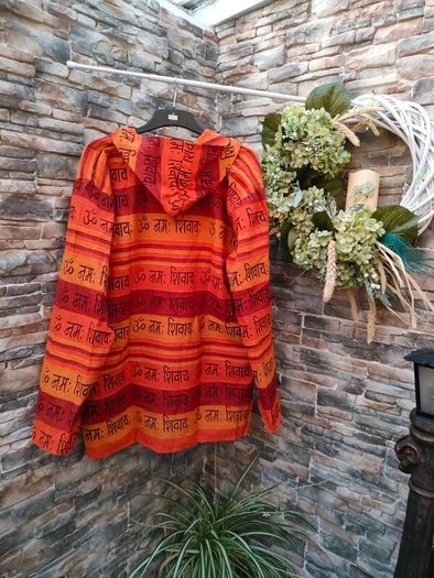 Hippie style Indian cotton hoodie  Size XL  Cotton