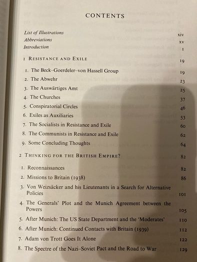 War book: 'German resistance against Hitler.The search for allies abroad 1938-1945'