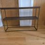Industrial Style Console Table with Shelf Image 4