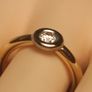 14 ct Yellow Gold with Natural 0.30 carat Natural Diamond Solitaire Ring Image 4