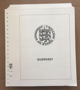 Guernsey 1969-2001 Lindner-T illustrates 18 Ring Hingless Album Pages