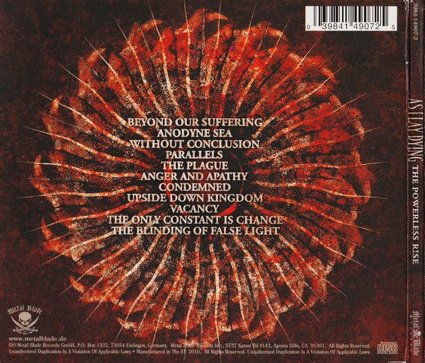 As I Lay Dying "The Powerless Rise" CD Album Digisleeve