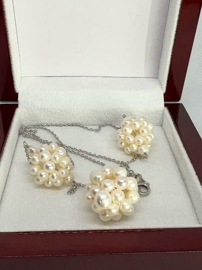 Silver AAA Fresh Water Pearl Necklace (70.00 Ct) - Sterling Silver