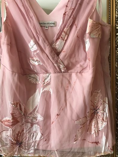 Designer Claudia Stevens Top Size 16 beautiful on