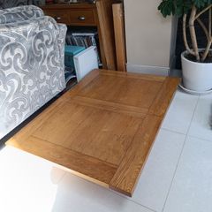 Solid oak dining table.