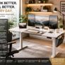 Electric Height Adjustable Standing Desk 140cm Image 5