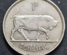 Ireland 1939 Silver 1s shilling coin