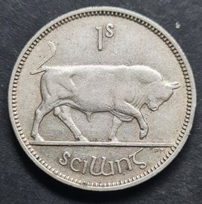 Ireland 1939 Silver 1s shilling coin