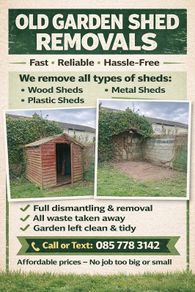 garden shed removal