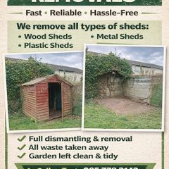 garden shed removal