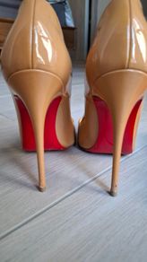 Christian Louboutin So Kate 120 pumps - Nude Patent Leather - size UK 3.5