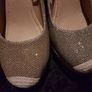beautiful gold glitter wedges BNWOT Image 3