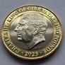 Gibraltar 2 Pound Coin Charles III Coronation  2023 UNC Image 2