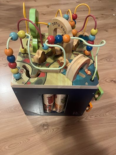 Battat Zany Zoo Wooden Activity Cube Assortment