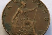 1936 bronze farthing George V 90 years old