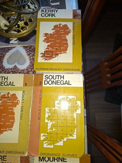 18 Vintage Ordnance Survey Maps of Ireland PRICE IS FOR 1 ONLY Postage Available or Collection,