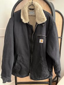 Carhartt Denim Herald Jacket with Sherpa lining
