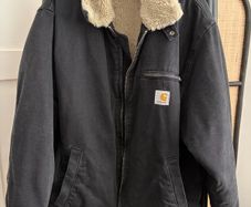 Carhartt Denim Herald Jacket with Sherpa lining