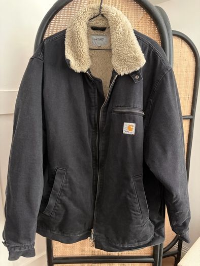 Carhartt Denim Herald Jacket with Sherpa lining