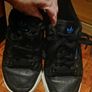 beautiful black leather Adidas runners Image 9