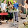 Round Bistro Table with Folding Tray, Adjustable Height Bar Table for Indoor, Outdoor AVAILABLE FOR COLLECTION Image 3
