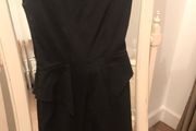 Classic Black Warehouse Peplum Dress size 6