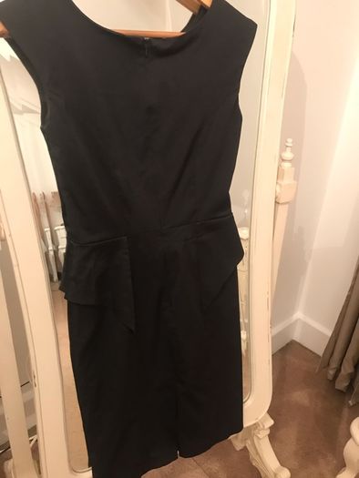 Classic Black Warehouse Peplum Dress size 6