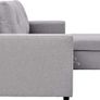 Silver Grey Corner Sofa Bed Storage Free Delivery Free Assembly Image 4