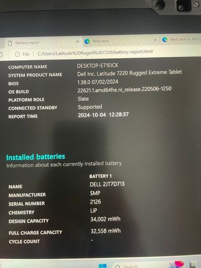 Dell Latitude 7220 Military Grade Tablet