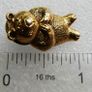 Vintage Teddy Bear Pin Gold Tone and Vintage Gold Tone Faux Diamond Angel Lapel Pin Image 6