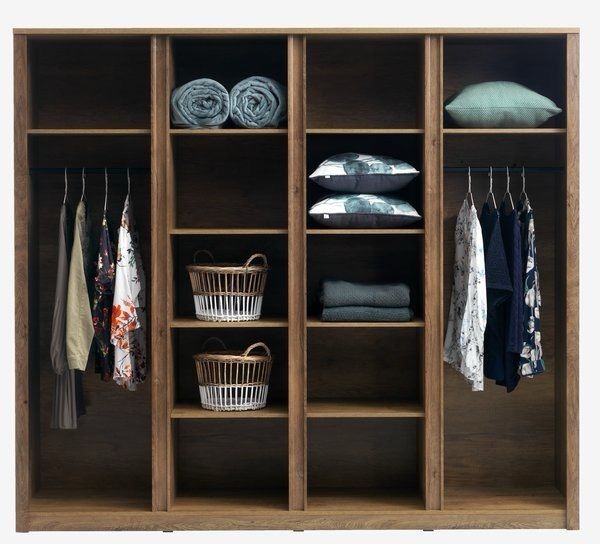 JYSK Vedde dark oak Wardrobe - set