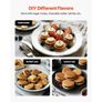 Mini Pancake Maker, 25PCS 43mm Diameter Dutch Muffin Waffle Baker, Non-stick Stainless Steel Poffertjes Grill, Commercial Electric Dorayaki Machine Image 5