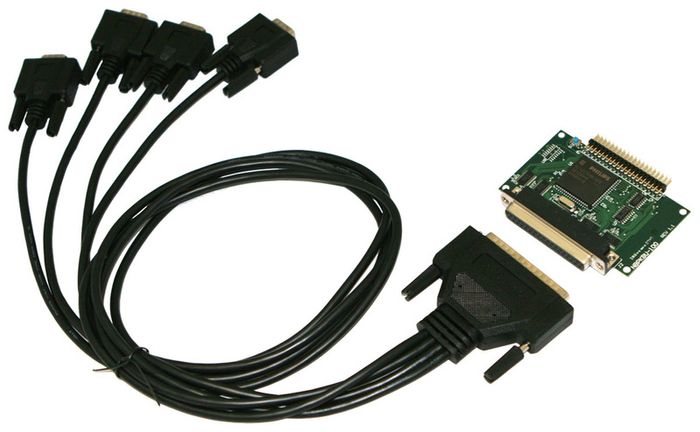 44-Pin Male to 4x DB-9 Female cable