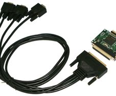 44-Pin Male to 4x DB-9 Female cable