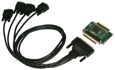 44-Pin Male to 4x DB-9 Female cable