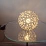 Glass & white modern bedside tables x2 Image 5