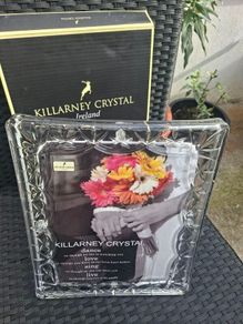 Stunning Large Killarney Crystal Photo frame New in box