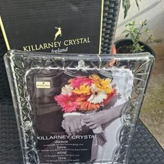 Stunning Large Killarney Crystal Photo frame New in box