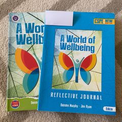 A World Of Well-being Junior Cycle CSPE Textbook and Reflective Journal Set