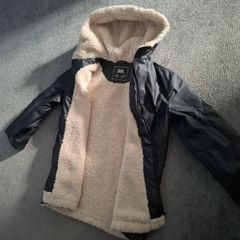 Girls fur lined winter coat