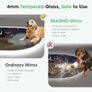 Oval Bluetooth Bathroom Mirror with LED Lights 600x1000mm, Anti-Fog, LED Bathroom Mirror with Memory, 3000K-6500K, Dimmable, HD Tempered Glass, IP44 Waterproof, Horizontal or Vertical Image 4