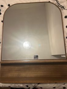mirror with shelf
