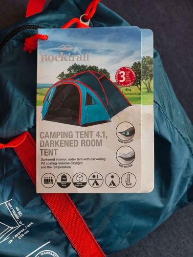 Brand New 4 Person Camping Tent with Darkened Room