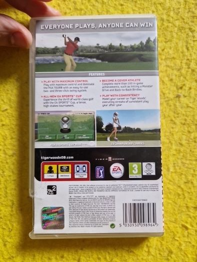 Tiger Woods Pga tour 09 PSP PlayStation games Original
