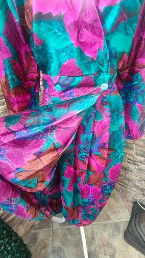Vintage 80s Shelby Wrap dress XS