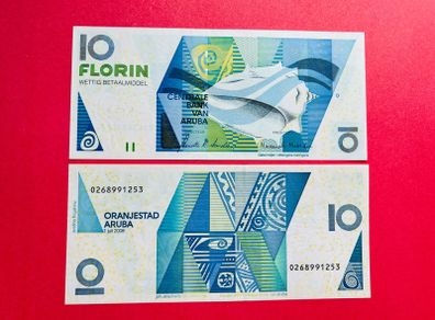ARUBA  10  FLORIN.  2008. Pick. 16  ( Uncirculated )
