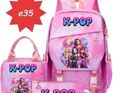 kpop school bag set