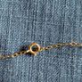 Kids gold chain and hold heart pendant Image 4